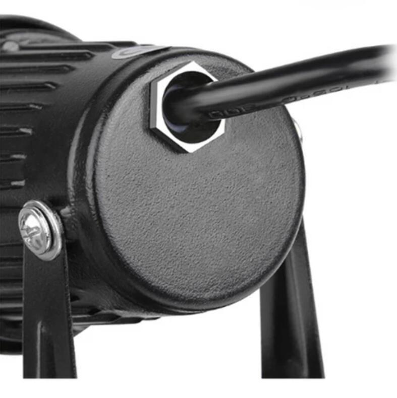 (image for) 8 PACK of 5W Warm White Outdoor IP65 Ground Inserted LED Garden Light Bullet Head Black Finish